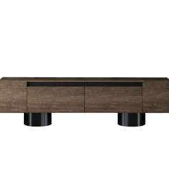 Tv-Benk & Mediabenk-Kumail TV-benk 180 cm Brun,Svart