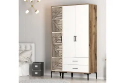 Garderober & Garderobesystem-Kumsal Garderobe 120 cm Brun/Hvit