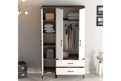 Garderober & Garderobesystem-Kumsal Garderobe 120 cm Brun/Hvit