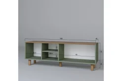 Tv-Benk & Mediabenk-Kuniyoshi TV-benk 160 cm Grønn