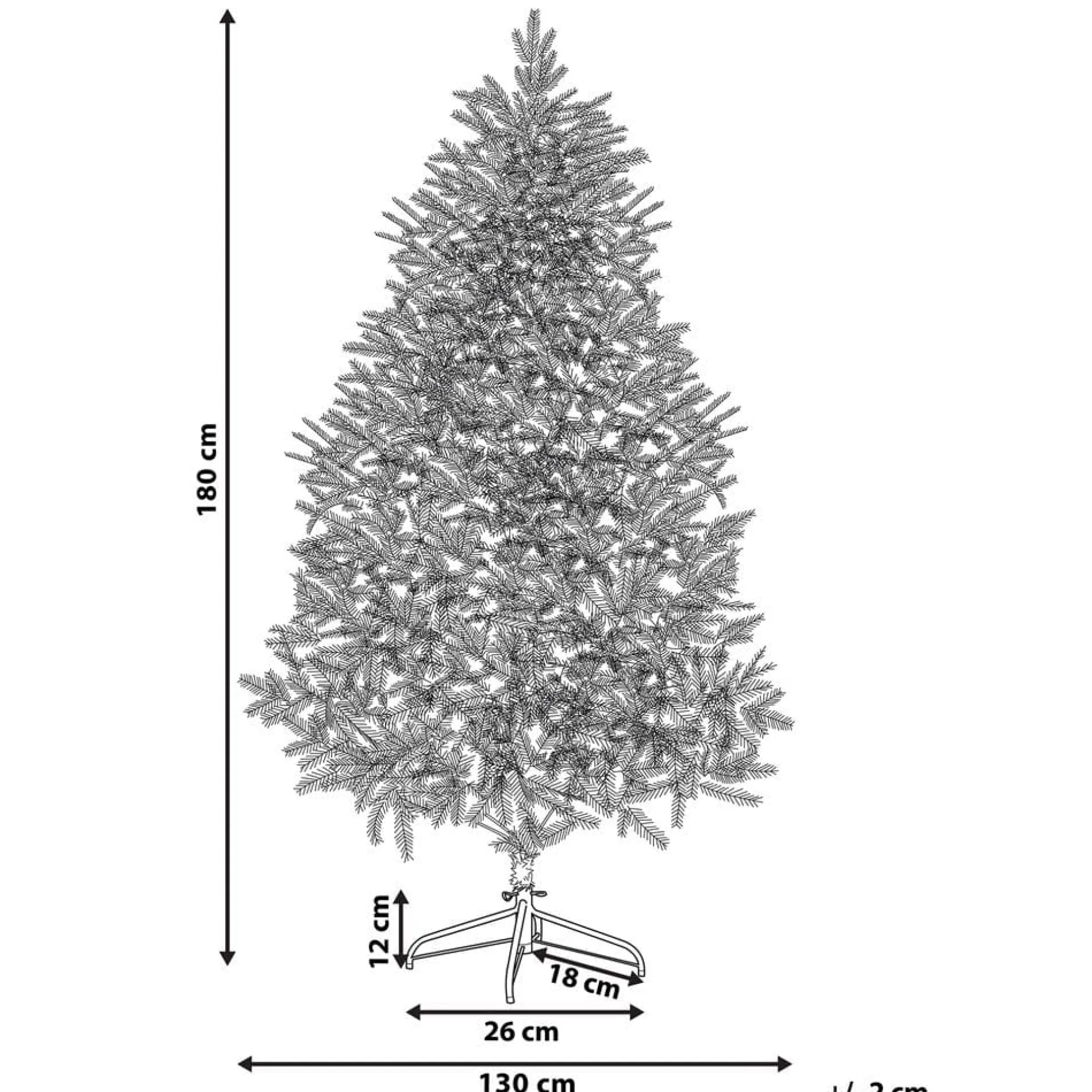 Kunstig Snødekket Juletre Bassie