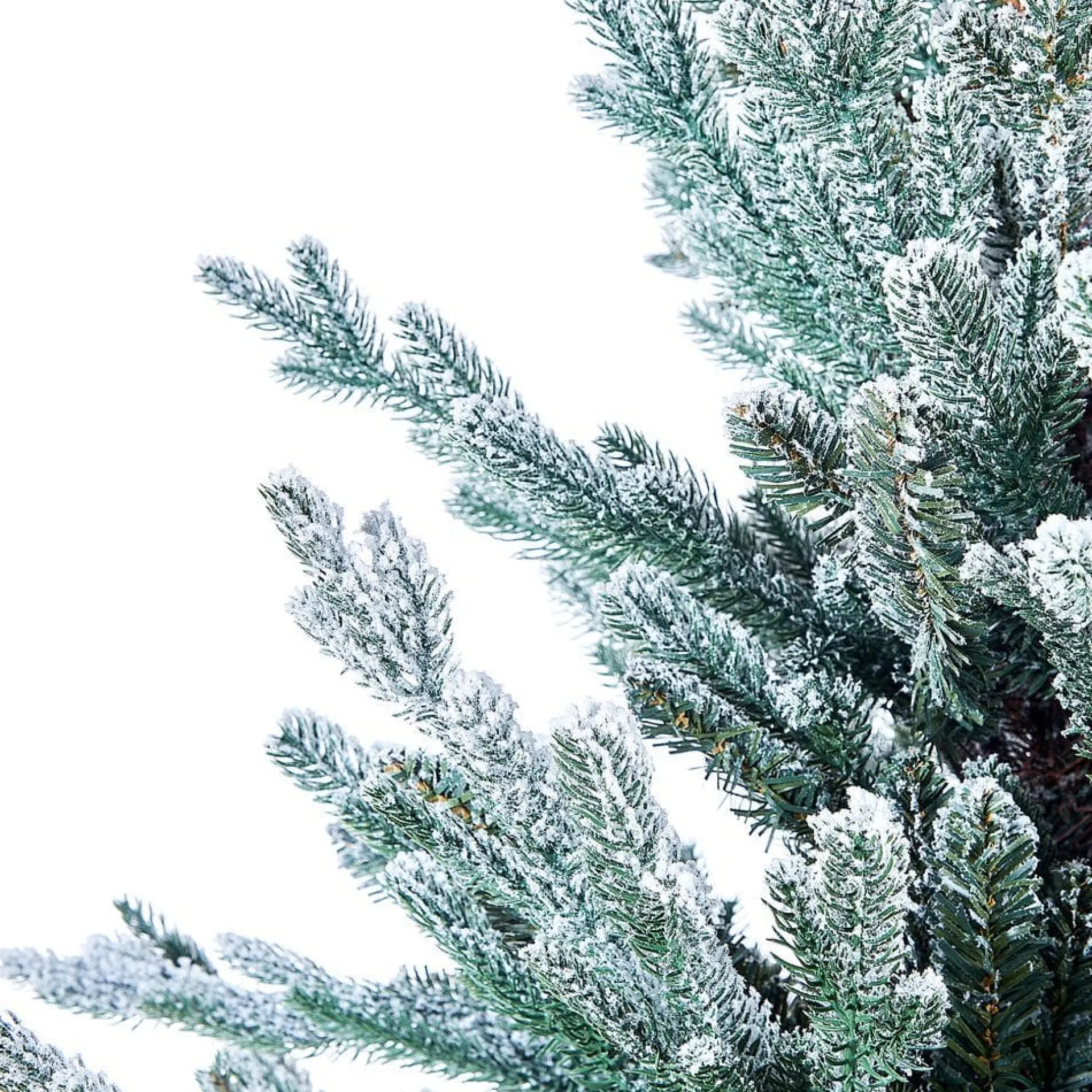 Julepynt & Juledekorasjon-Kunstig Snødekket Juletre Ringrose Grønn,Hvit,Beige