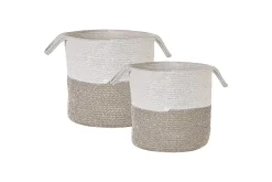 Kurv Pazha sett á 2. Beige, hvit
