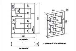 Bokhylle-Kussmann Bokhylle 120 cm Hvit