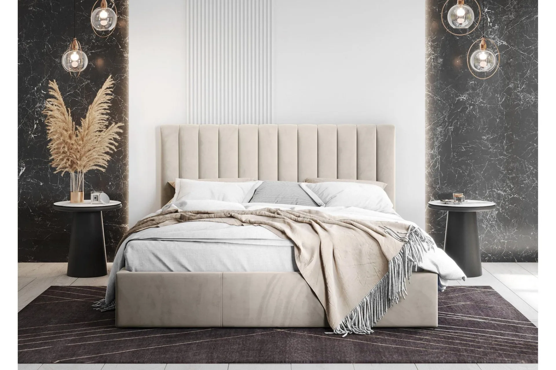 Sengeramme & Sengestamme|Seng Med Oppbevaring-Laargard / Cosmo Sengeramme 120x200 cm Beige