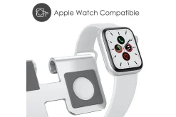 Oppbevaringsstativ-Ladestativ Desire2 for Apple Watch Sølv