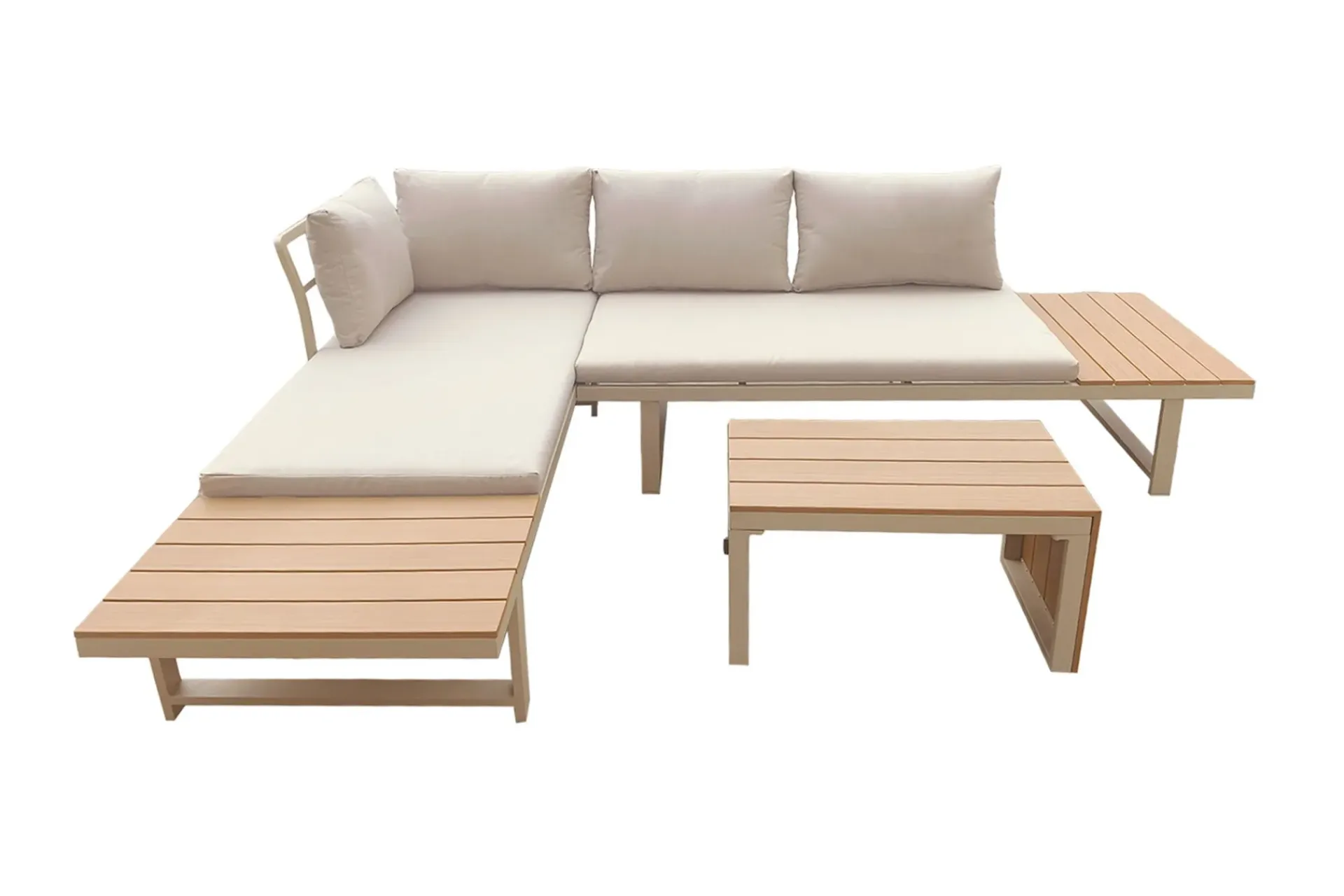 Comfort Garden Lainelle 4-seters sofagruppe for altan og terrasse med puter