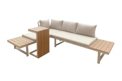 Comfort Garden Lainelle 4-seters sofagruppe for altan og terrasse med puter