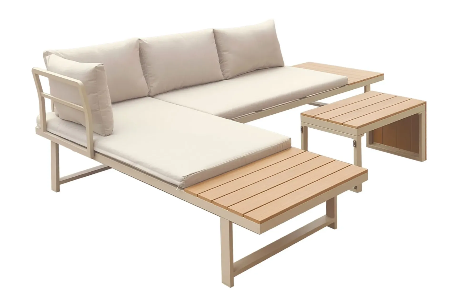 Comfort Garden Lainelle 4-seters sofagruppe for altan og terrasse med puter