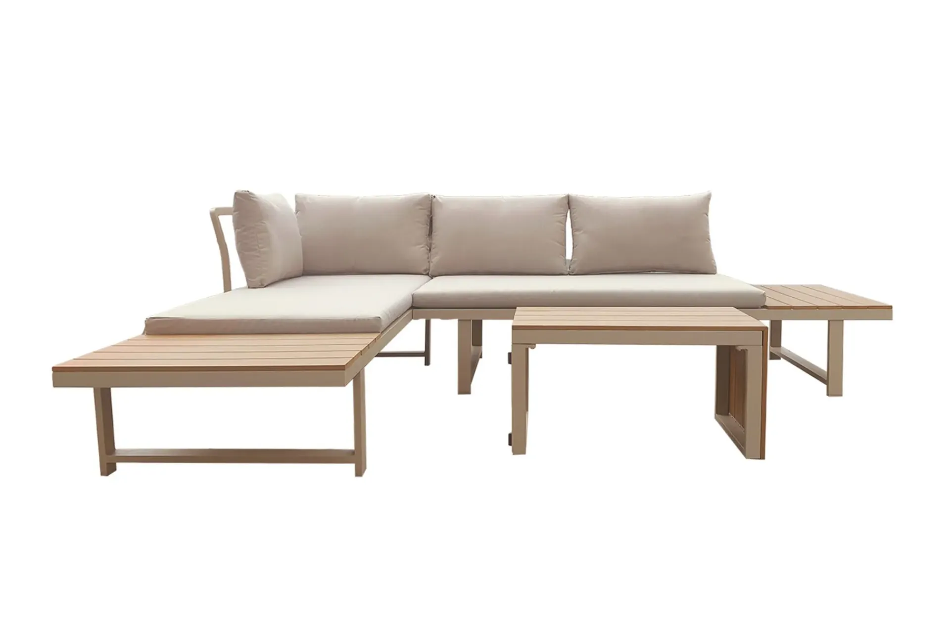 Comfort Garden Lainelle 4-seters sofagruppe for altan og terrasse med puter