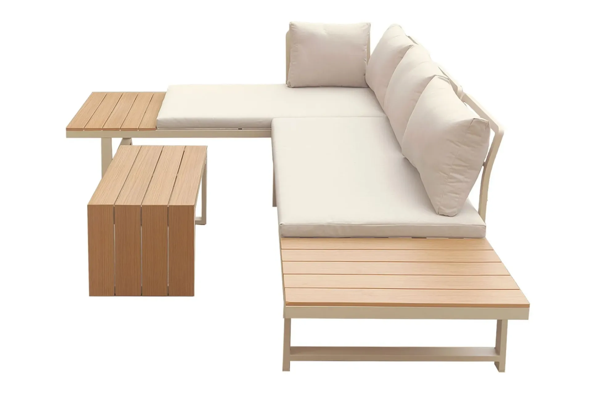 Comfort Garden Lainelle 4-seters sofagruppe for altan og terrasse med puter