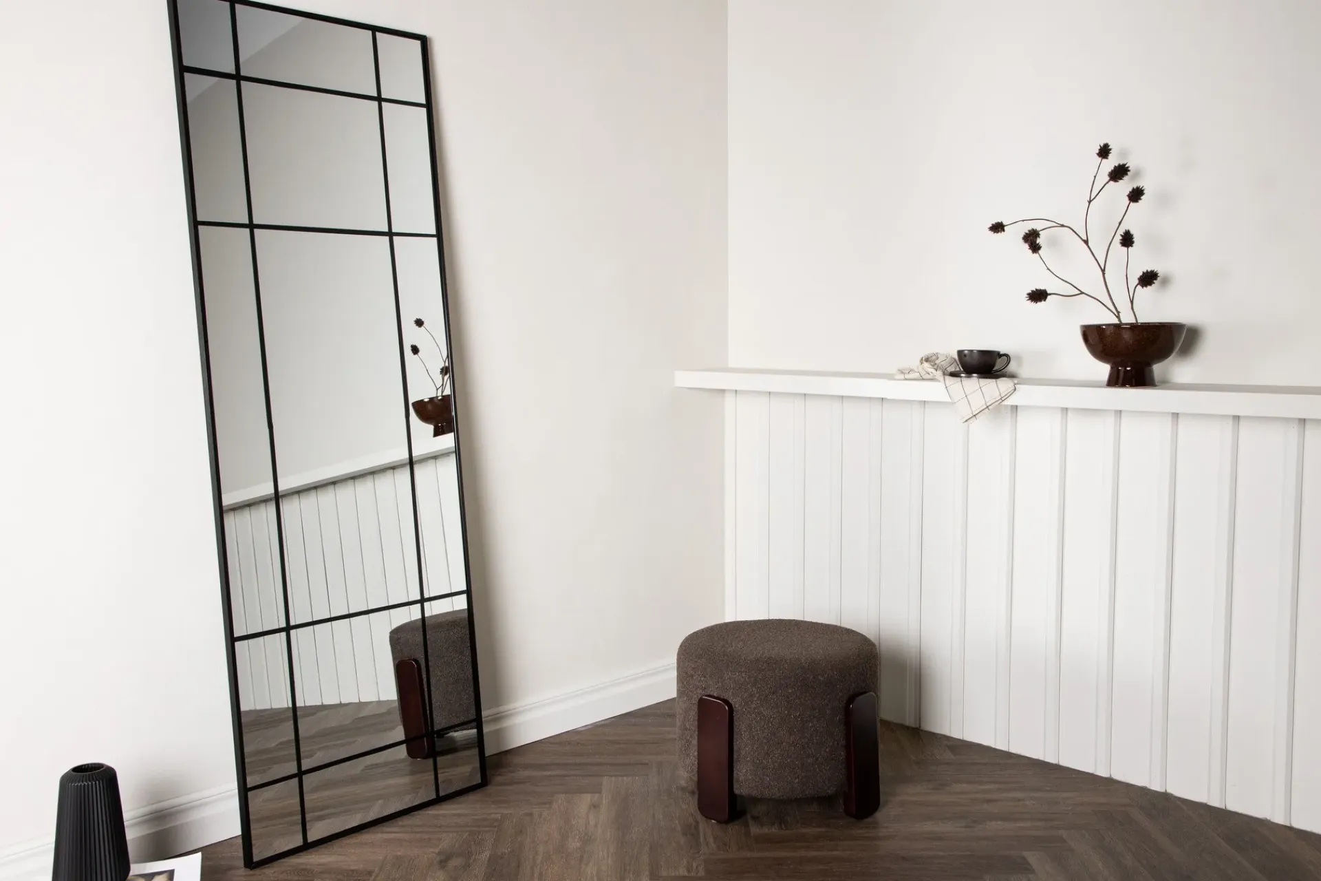 Venture Home Veggspeil|Helkroppsspeil-Lake Speil 193 x 67 cm Svart