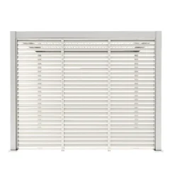 Byggesett Uterom|Lagringshus & Boder-Lamellvegg til paviljong HOME4YOU Mirador-111 93 cm Hvit