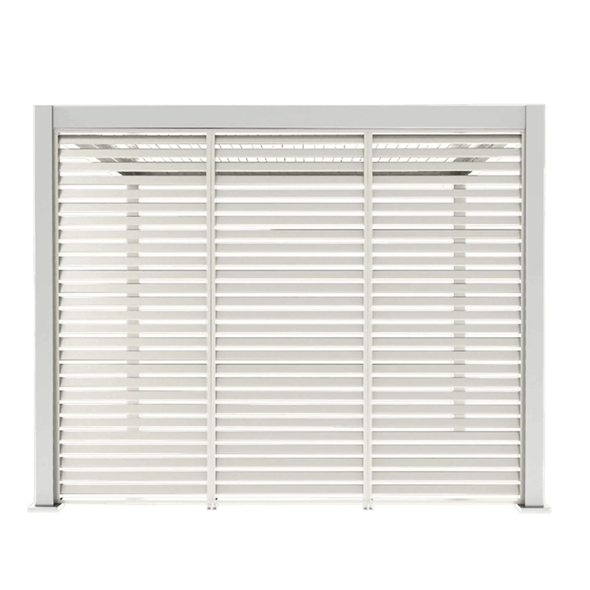 Byggesett Uterom|Lagringshus & Boder-Lamellvegg til paviljong HOME4YOU Mirador-111 93 cm Hvit