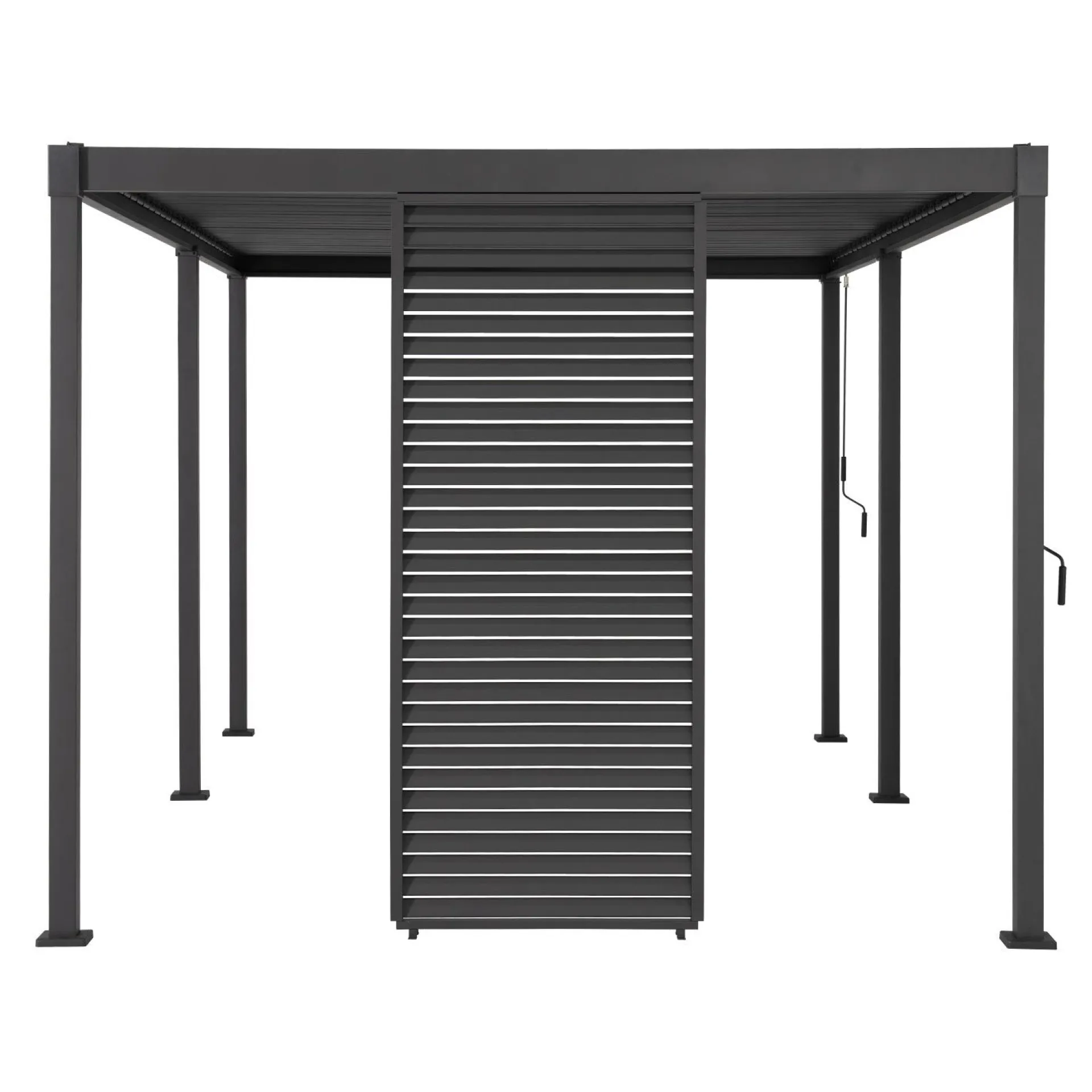 Lamellvegg til paviljong HOME4YOU Mirador-80/88, Mørkegrå