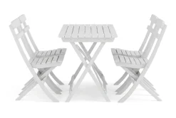 KWA Spisegrupper Hage-Landet utendørs spisegruppe 118x70x74 cm med 4 klappstoler