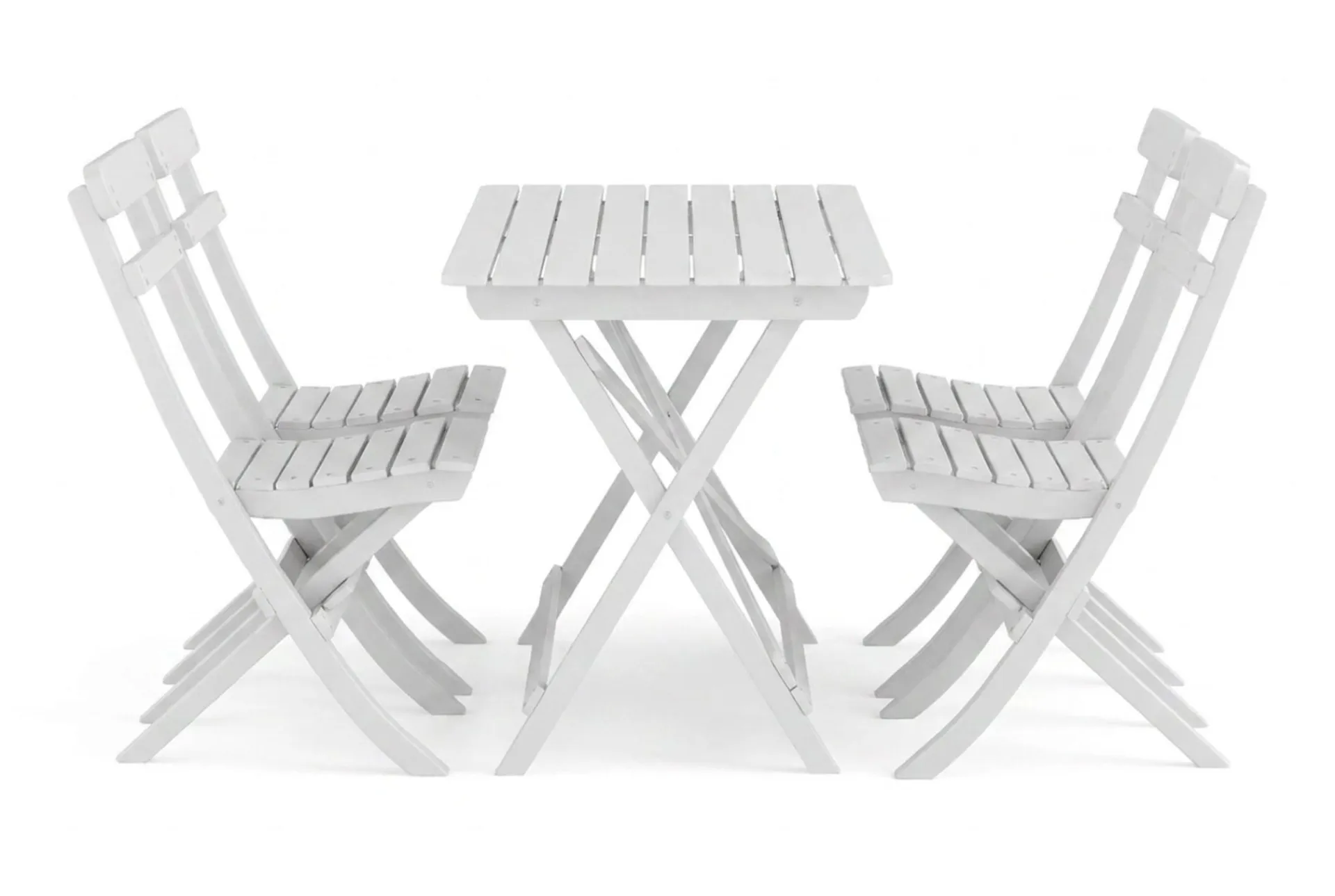 KWA Spisegrupper Hage-Landet utendørs spisegruppe 118x70x74 cm med 4 klappstoler