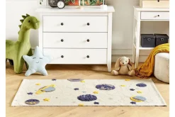 Moderne Tepper-Langsa Bomullsteppe 80x150 cm Beige