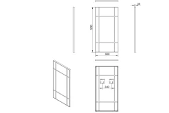 Lannabruk Speil 60x120 cm