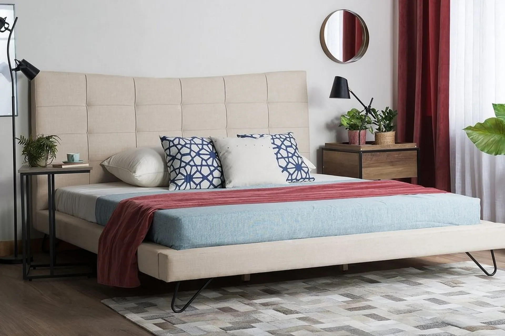 Bedly Sengeramme & Sengestamme-Lannion Dobbeltseng 180 | 200 cm Beige