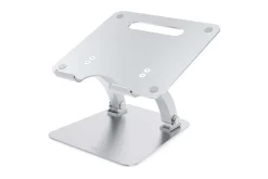 Oppbevaringsstativ-Laptopstativ Desire2 Dual Pivot Riser Justerbar Aluminium Sølv