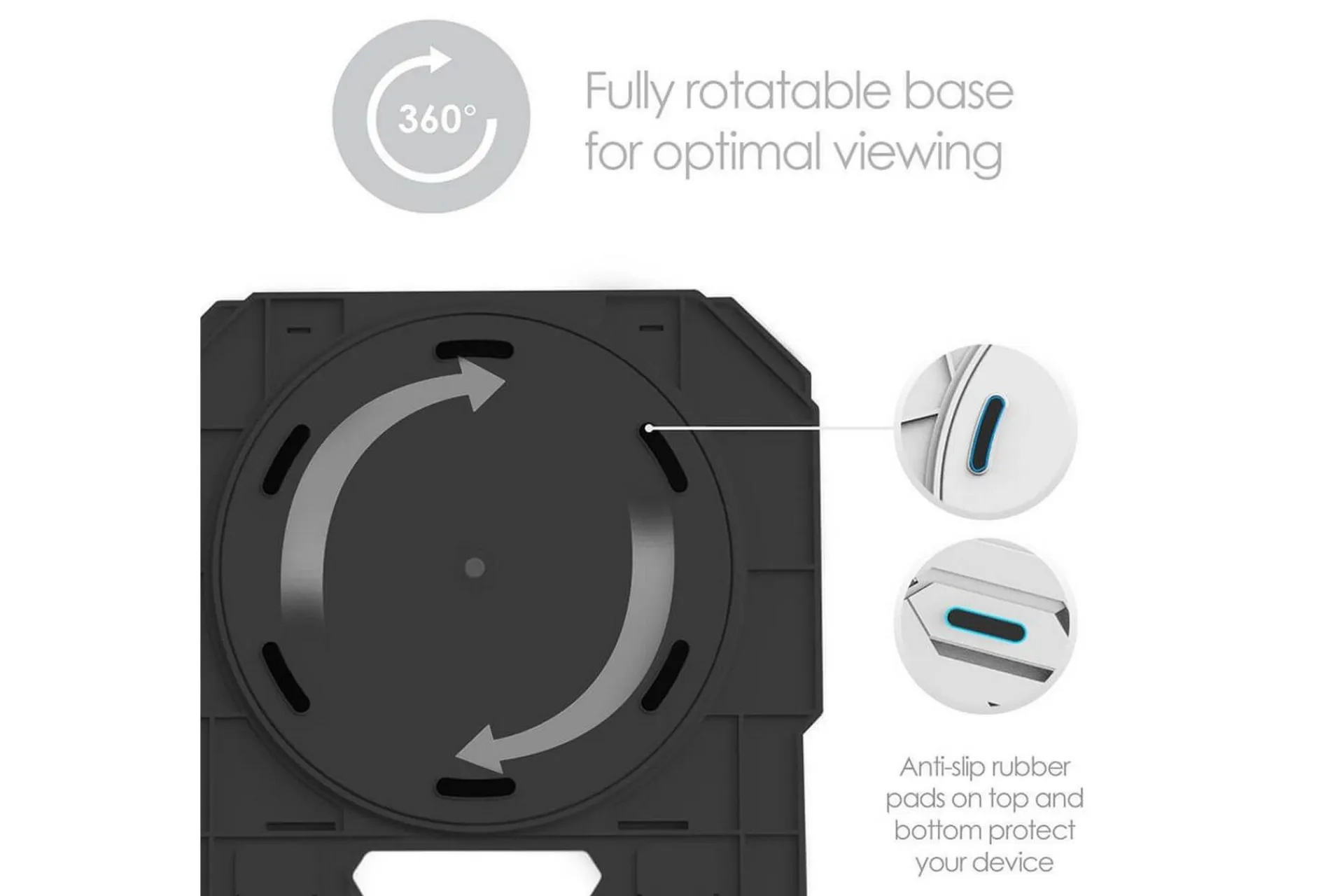 Laptopstativ Desire2 2-i-1 360 Roterbar