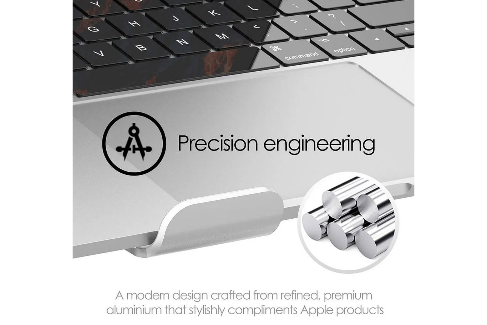 Oppbevaringsstativ-Laptopstativ Desire2 Supreme Pro Aluminium Silver Sølv