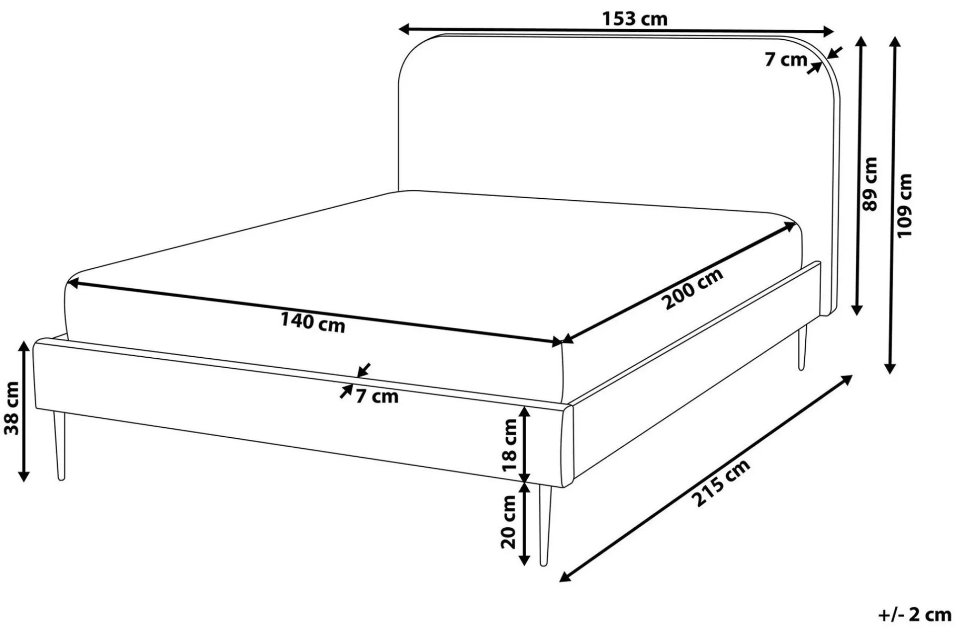 Larochelle Dobbeltseng 140x200 cm