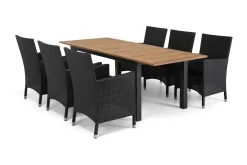 Comfort Garden Las Vegas Spisegruppe 152-210+6 Thor Lyx Stoler