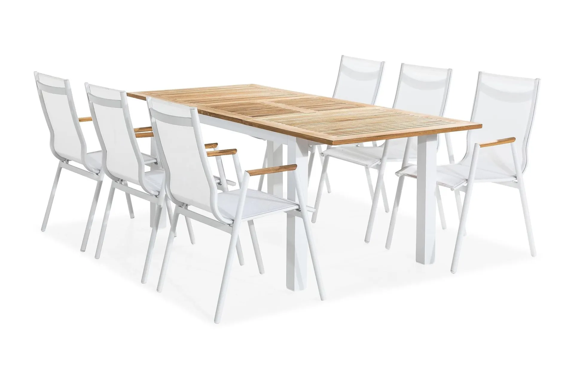 deNoord Las Vegas Spisegruppe 152-210x90 + 6 Karmstoler
