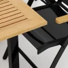 deNoord Spisegrupper Hage-Las Vegas utendørs spisegruppe, uttrekkbar 152–210x90 cm med 6 Las Vegas regulerbare stoler
