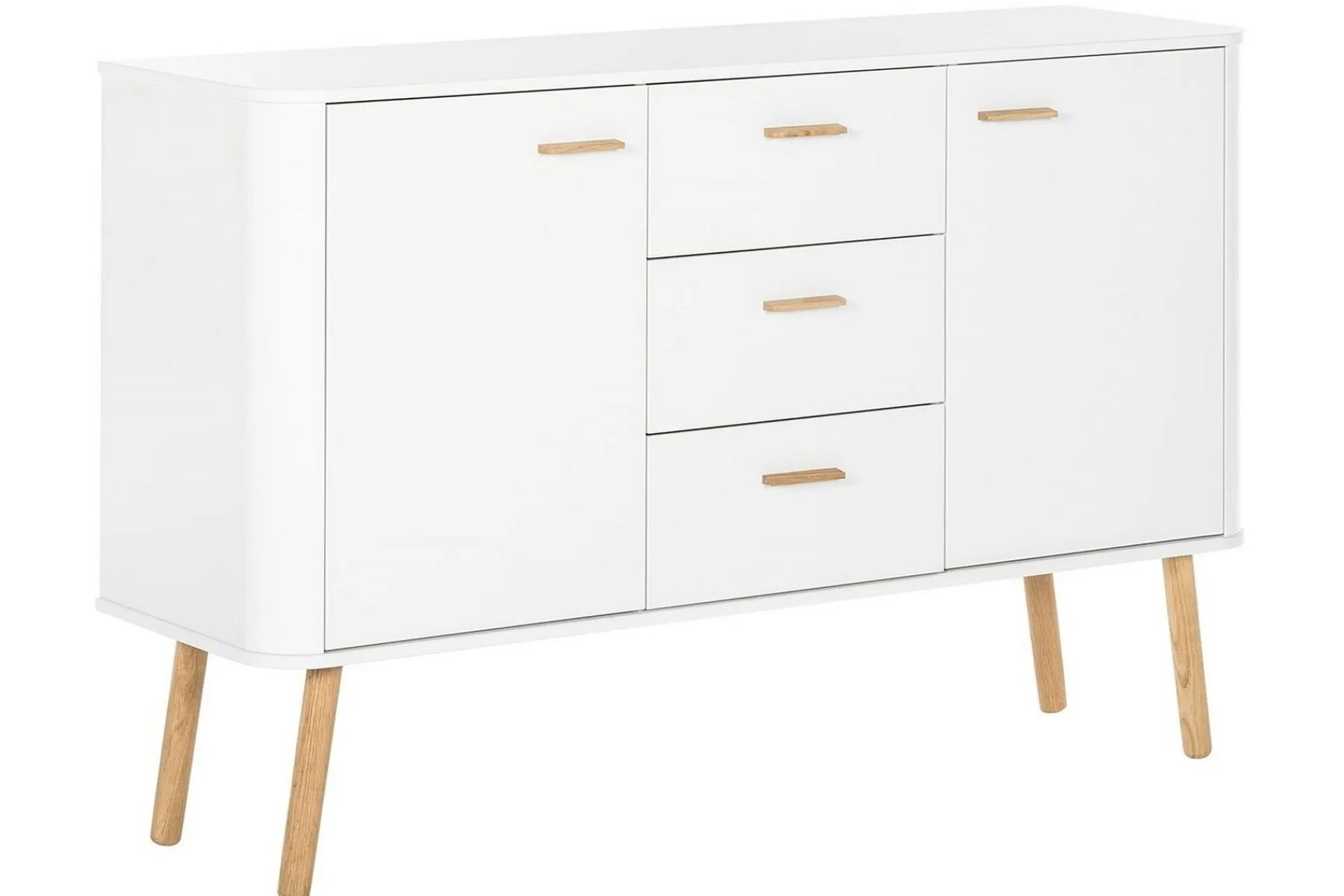 Sideboard & Skjenker-Lausanne Sideboard 136x40 cm Natur,Hvit