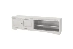 Loft24 Tv-Benk & Mediabenk-Lavbord Cubrix Hvit