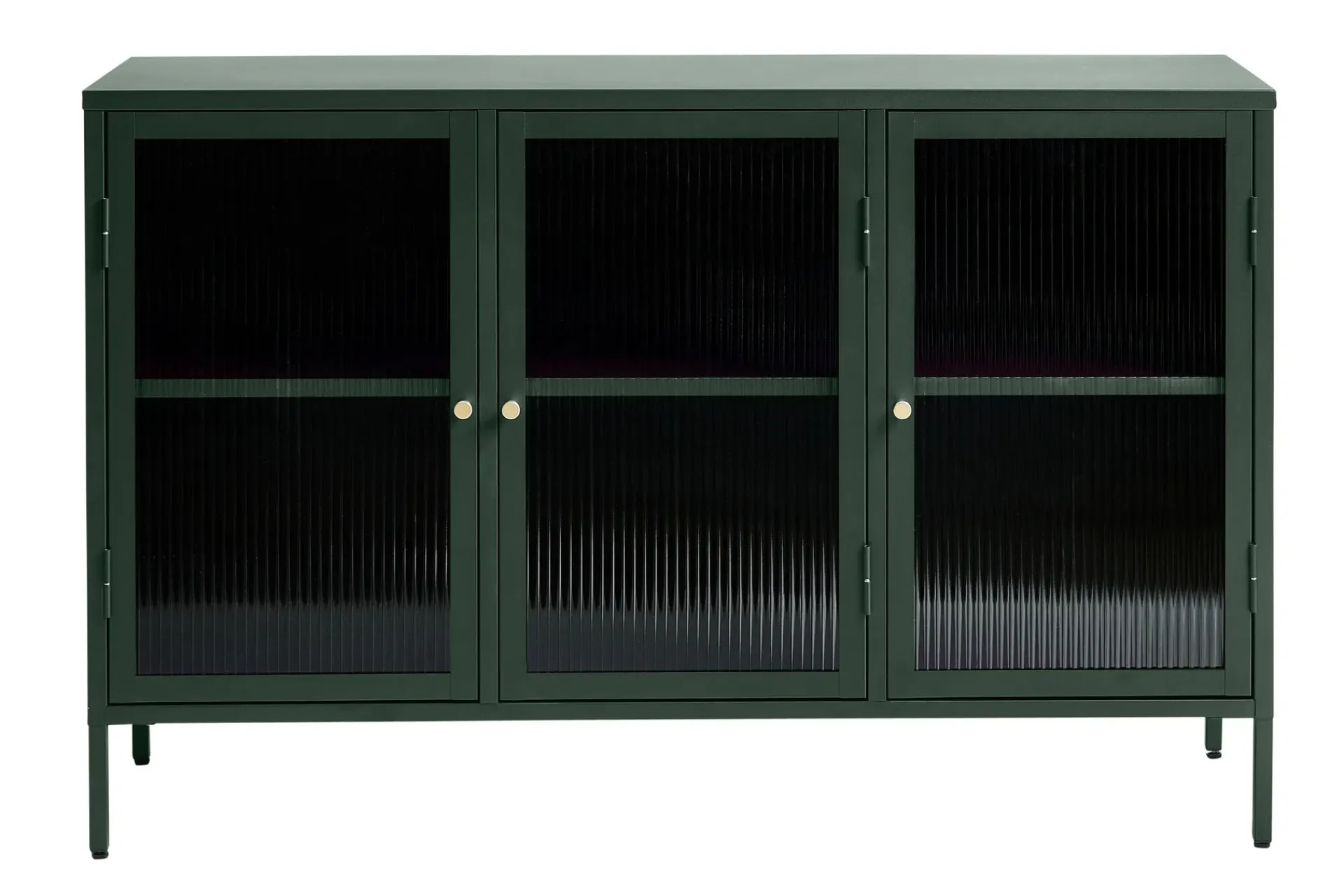 Sideboard & Skjenker-Lazarus Sideboard 3 delar 132 cm Grønn