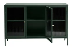 Sideboard & Skjenker-Lazarus Sideboard 3 delar 132 cm Grønn