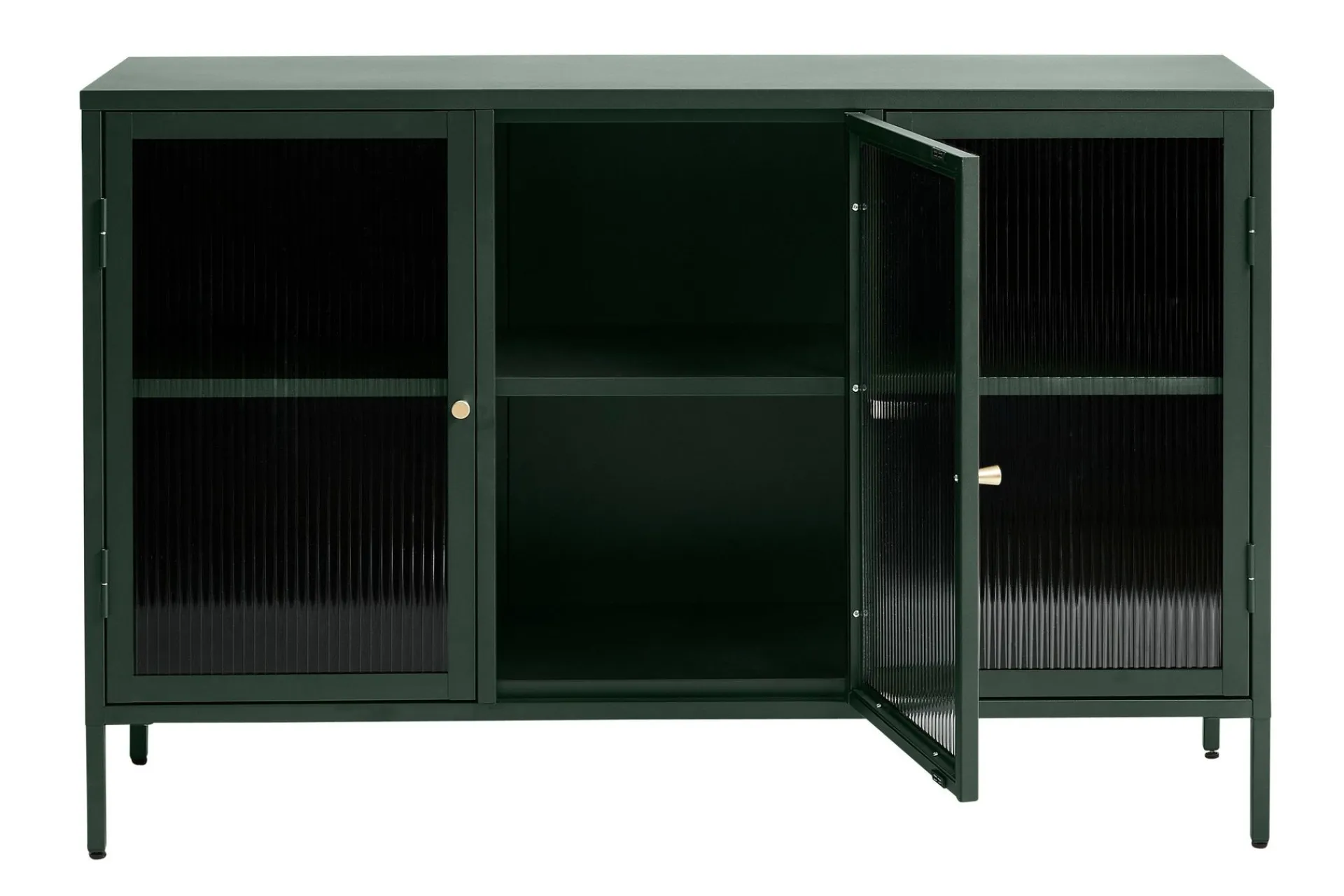 Sideboard & Skjenker-Lazarus Sideboard 3 delar 132 cm Grønn