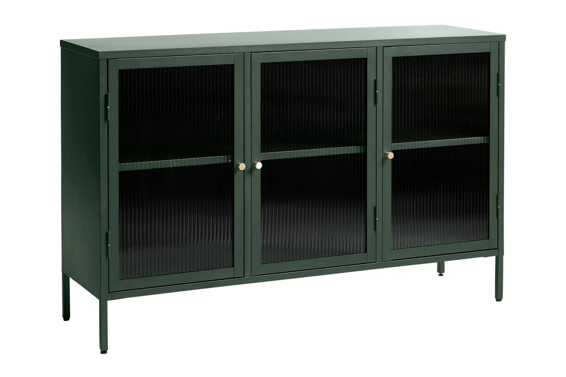 Sideboard & Skjenker-Lazarus Sideboard 3 delar 132 cm Grønn
