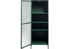 Vitrineskap|Skap-Lazarus Vitrineskap 58x160 cm Grønn
