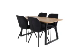 Venture Home Leah Forlengningsbar bord med 4 Sumoas Spisestoler