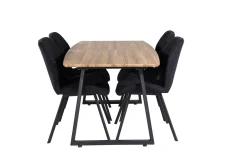 Venture Home Leah Forlengningsbar bord med 4 Sumoas Spisestoler