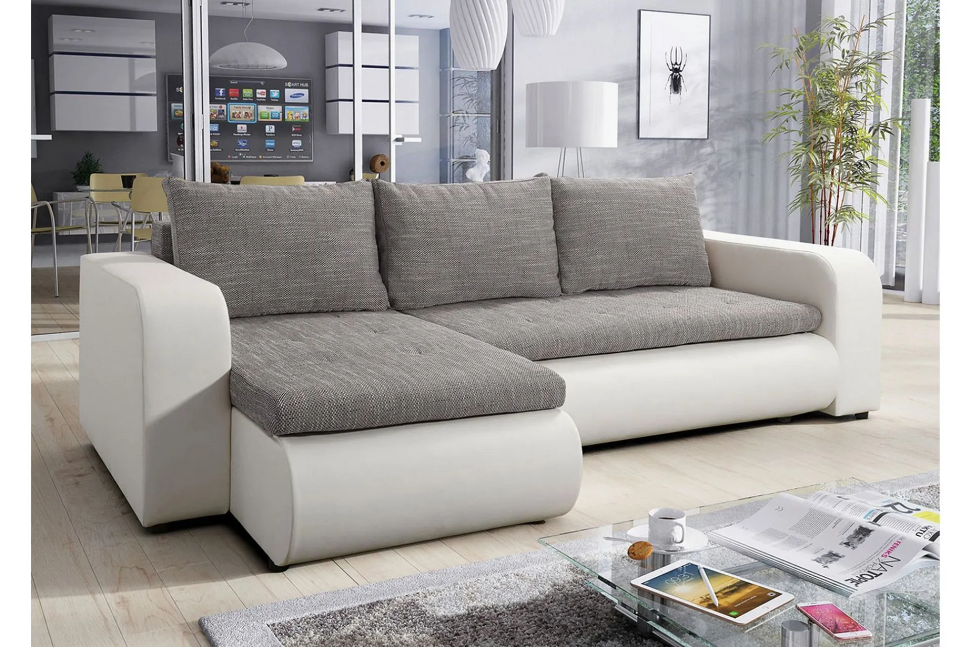 Sovesofaer-Lecanto 3-seters Sovesofa med Divan Haze 17 + Phoenix 4