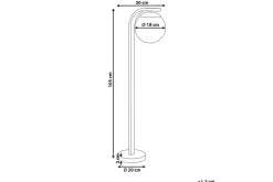 Stolpelykt & Portlykt-Lecula Pullertlampe 105 cm Svart