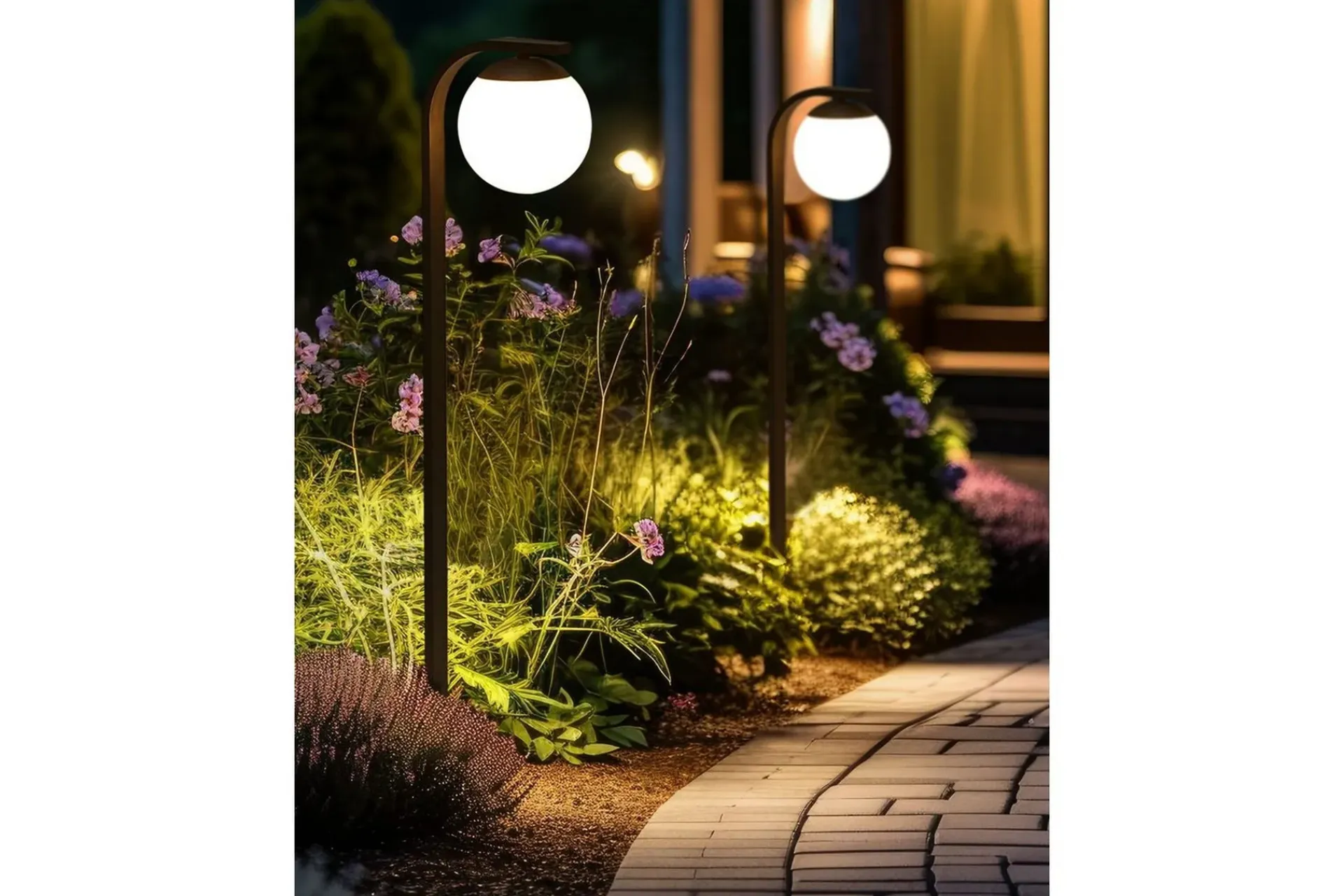 Stolpelykt & Portlykt-Lecula Pullertlampe 105 cm Svart