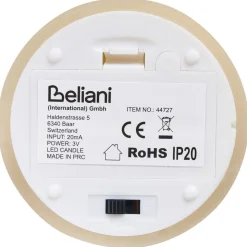 Julepynt & Juledekorasjon-LED-lys Braise Sett med 6 Beige