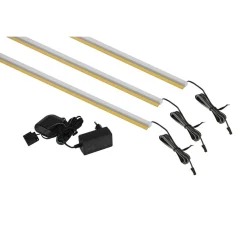 Garderober & Garderobesystem-LED-profil Serio Hvit for Type 05, 3 Stykker