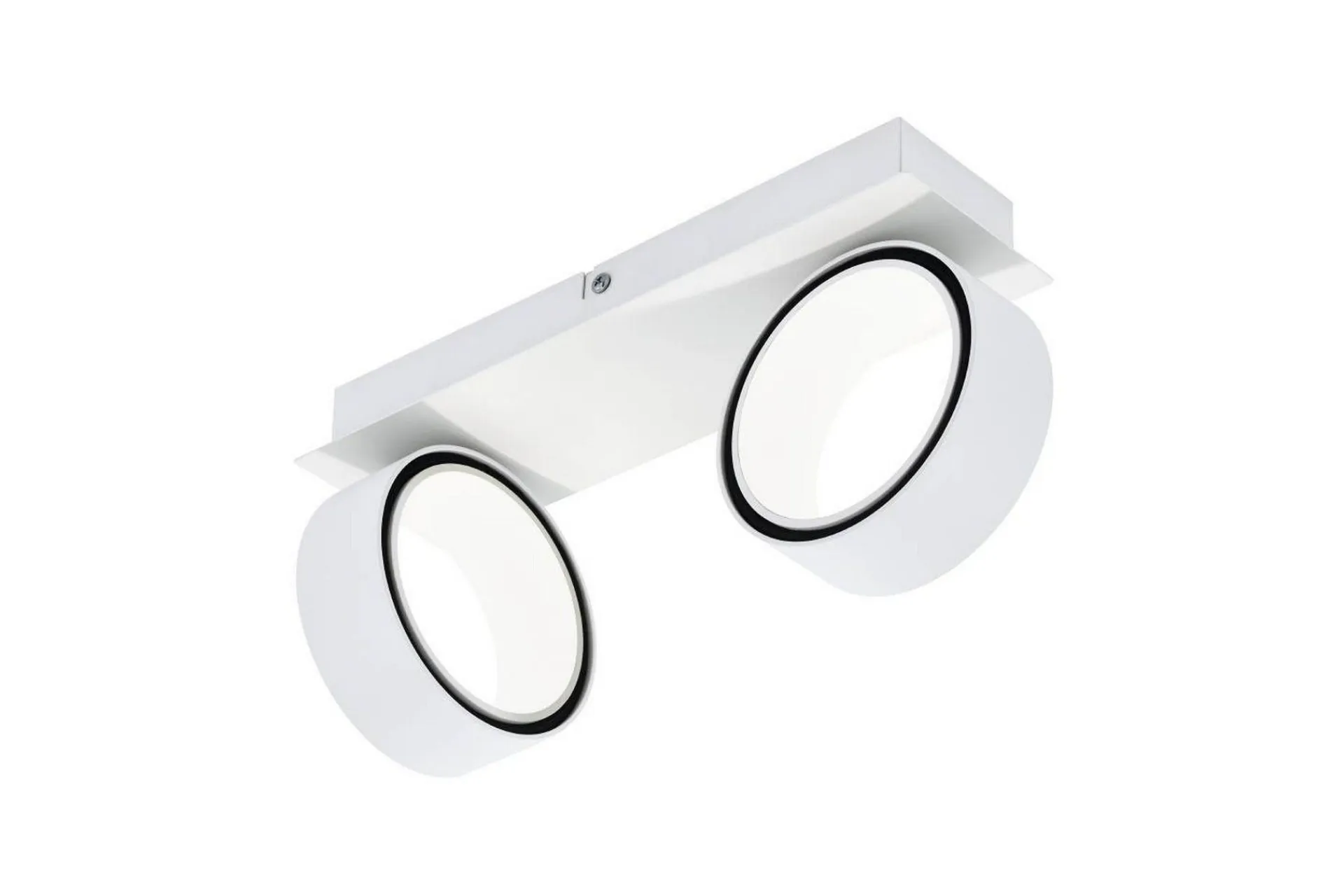 Spotlights & Downlights-LED-spotlight Eglo Albariza Hvit 2 Lamper Hvit,Krom