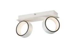 Spotlights & Downlights-LED-spotlight Eglo Albariza Hvit 2 Lamper Hvit,Krom