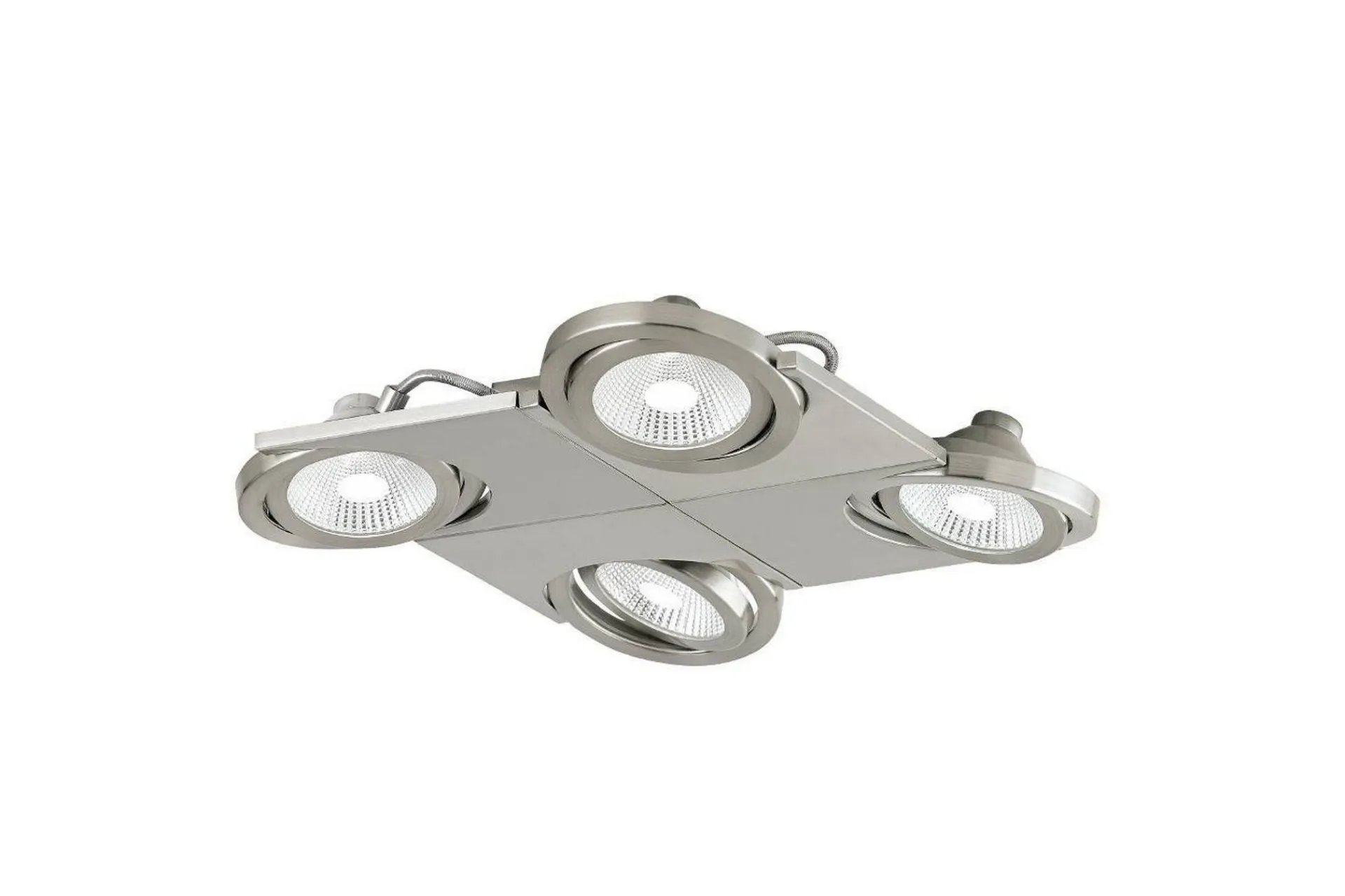 Eglo Spotlights & Downlights-LED-spotlight Brea Matt nikkel Hvit
