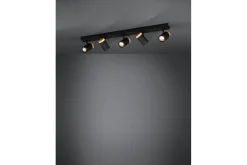 LED-spotlight Eglo Cartagena Svart/Tre 5 Lamper