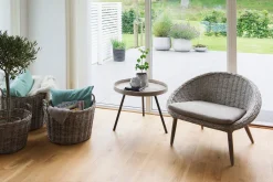 Hillerstorp Loungebord & Sofabord Utendørs|Balkongmøbler-Leicester Bord Ø60 cm Beige,Grey